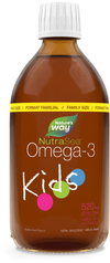 <{%PRIMARY_11212%}>Nature's Way® | NutraSea Kids Omega-3, Bubblegum, 16.9 fl oz (500 ml), Bubblegum