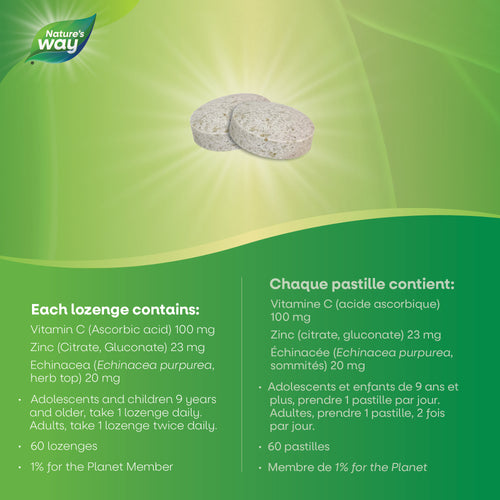 <{%MAIN3_30539%}>Nature's Way® | Zinc with Echinacea & Vitamin C