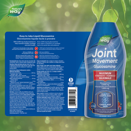 <{%FACT1_13319%}>Nature's Way® | Joint Movement Glucosamine 480 ml - supplement facts
