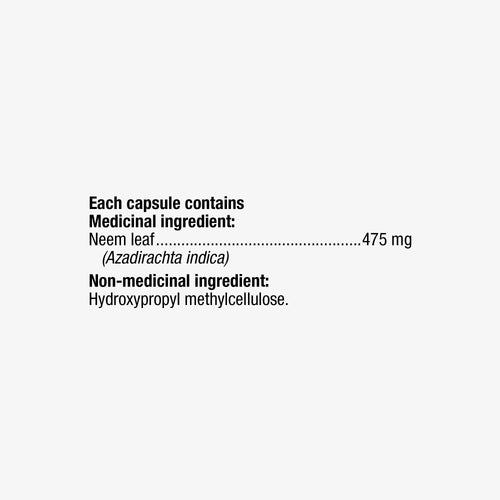 <{%FACT1_30667%}>Nature's Way® | Neem Leaves - supplement facts