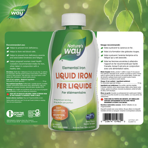 <{%FACT1_15962%}>Nature's Way® | Liquid Iron Berry