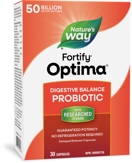 <{%PRIMARY_10556%}>Nature's Way® | Fortify Optima Digestive Balance Probiotic, 30 capsules