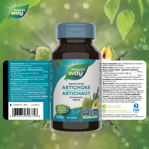 <{%FACT1_30675%}>Nature's Way® | Artichoke - supplement facts