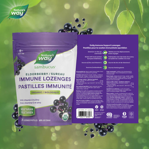 <{%FACT1_16360%}>Nature's Way® | Sambucus Immune Lozenges With Zinc & Vitamin C