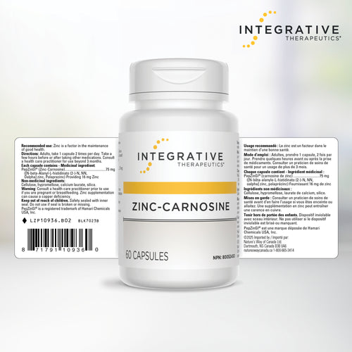 <{%FACT1_10936%}>Nature's Way® | Zinc Carnosine - supplement facts