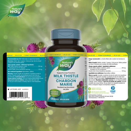 <{%FACT1_10288%}>Nature's Way® | Milk Thistle - supplement facts