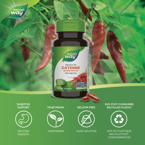 <{%MAIN1_10407%}>Nature's Way® | Cayenne, 40,000 HU