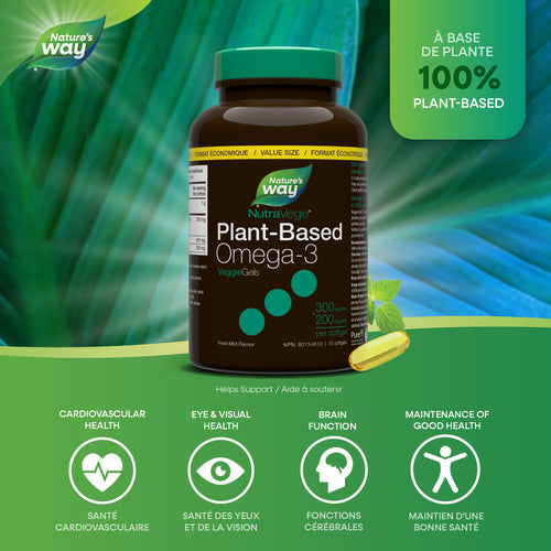 <{%MAIN1_14150%}>Nature's Way® | NutraVege Omega-3 Plant 75 Liquidgels