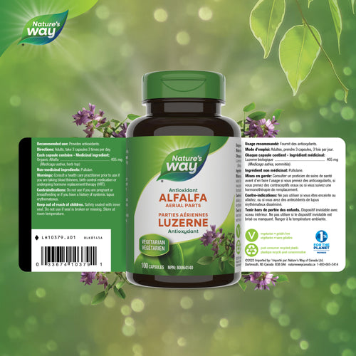 <{%FACT1_14920%}>Nature's Way® | Alfalfa Leaves - supplement facts