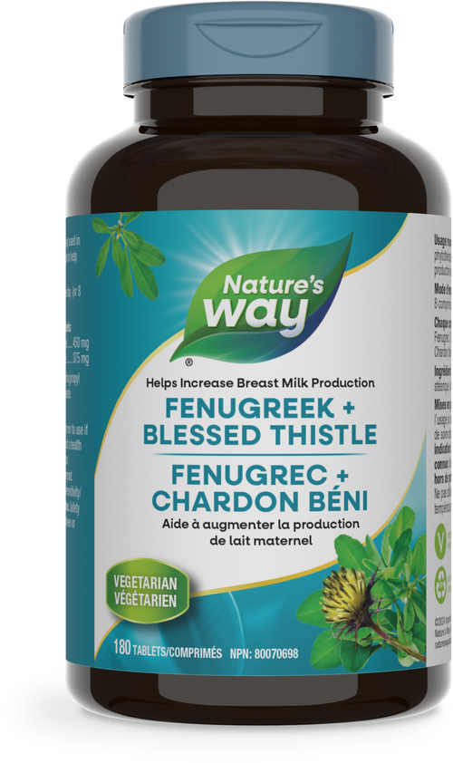 <{%PRIMARY_11443%}>Nature's Way® | Fenugreek + Blessed Thistle, 180 tablets