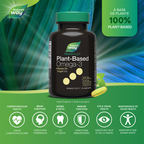 <{%MAIN2_13912%}>Nature's Way® | NutraVege+D Omega-3 Plant 30 Liquidgels