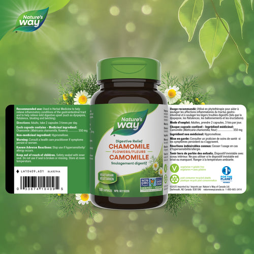 <{%FACT1_10409%}>Nature's Way® | Chamomile Flowers - supplement facts