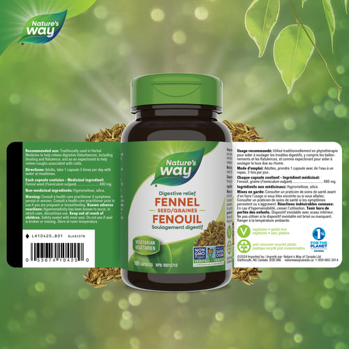 <{%FACT1_10420%}>Nature's Way® | Fennel Seed - supplement facts