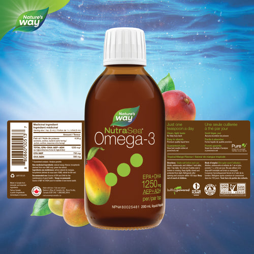 <{%FACT1_11101%}>Nature's Way® | NutraSea Omega-3, Mango - supplement facts