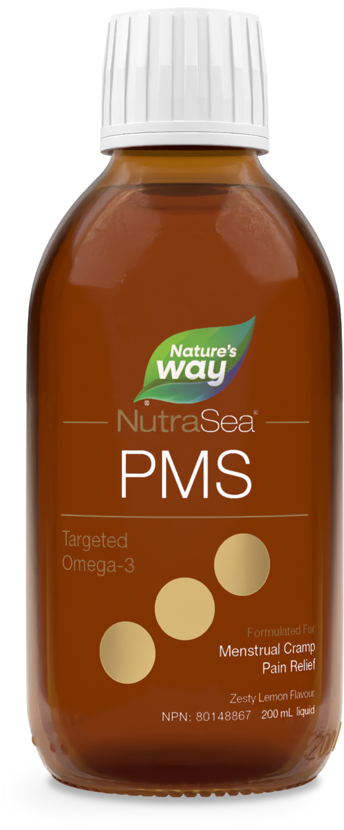 <{%PRIMARY_16414%}>Nature's Way® | NutraSea PMS Targeted Omega-3, Lemon, 200ml