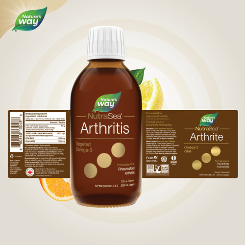<{%FACT1_13048%}>Nature's Way® | NutraSea Arthritis Targeted Omega-3, Citrus Flavour - supplement facts