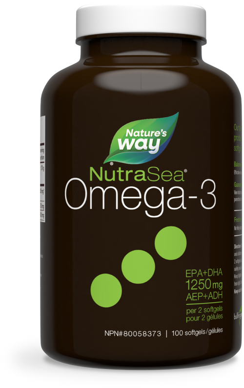 <{%PRIMARY_11220%}>Nature's Way® | NutraSea Omega-3 Liquid Gels, Fresh Mint, 100 softgels, Mint