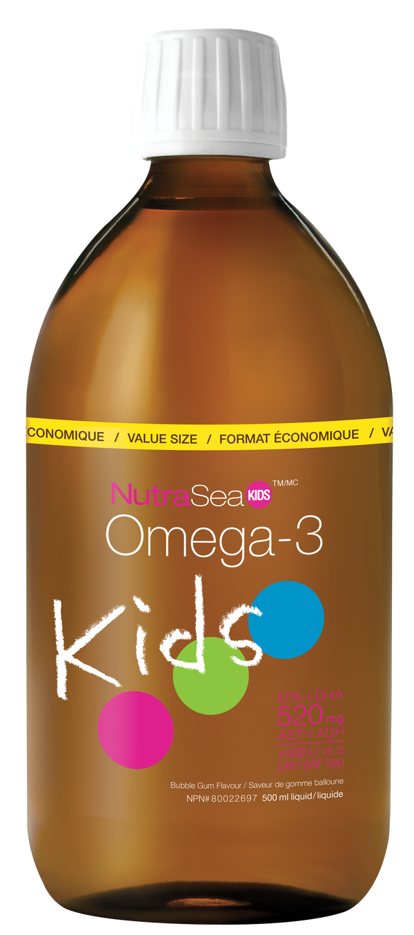 NutraSea® Kids™ Omega-3, Bubblegum / 16.9 fl oz (500 ml)