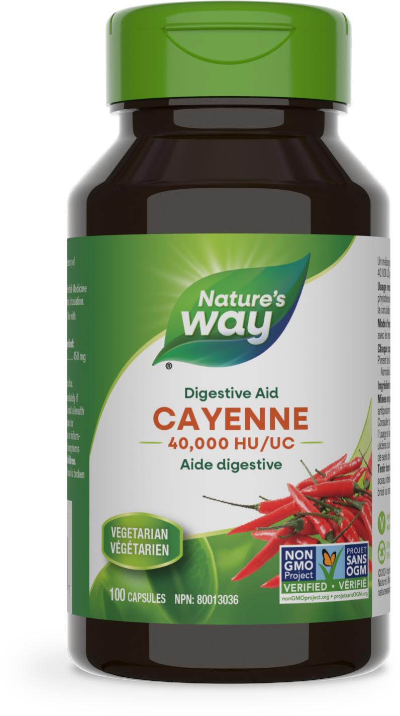 Cayenne, 40,000 HU / 100 capsules
