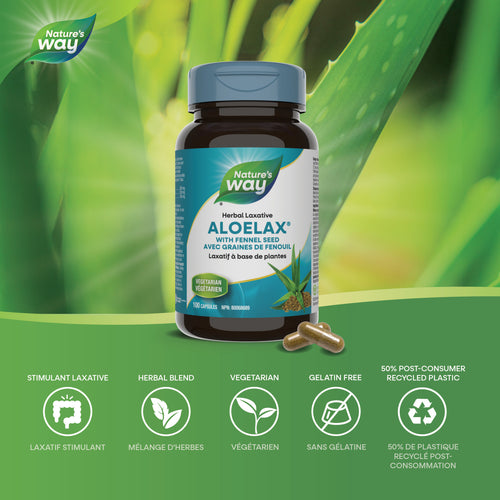 Aloelax, with Fennel Seed / 100 capsules