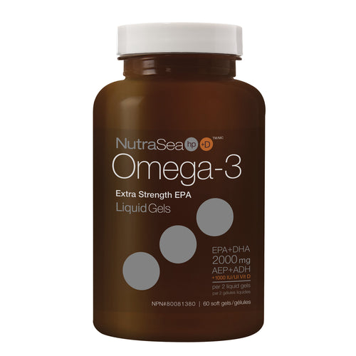 NutraSea® HP™ +D Omega-3 Liquid Gels, Fresh Mint / 60 softgels