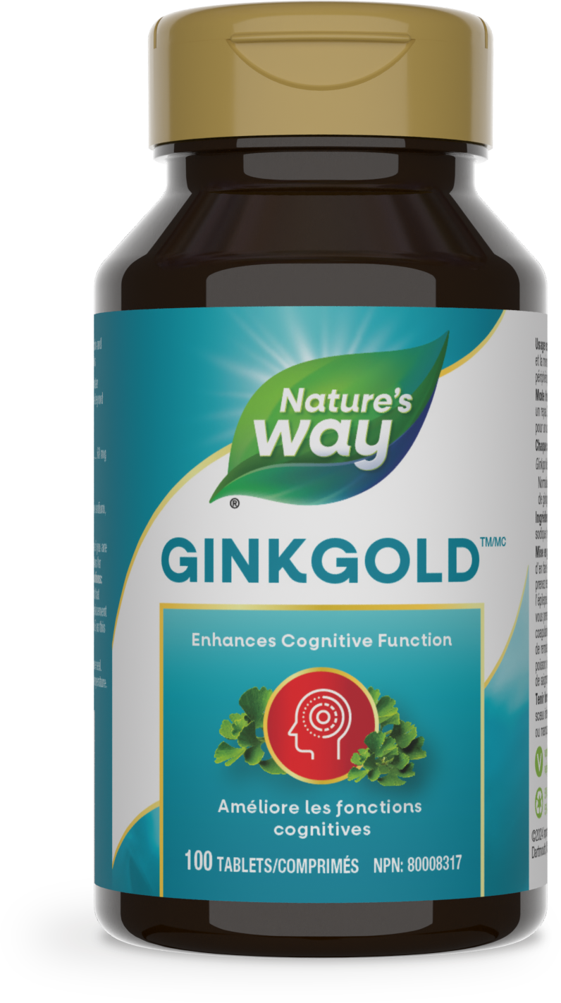 Ginkgold, Ginkgo Biloba Standardized Extract / 100 tablets