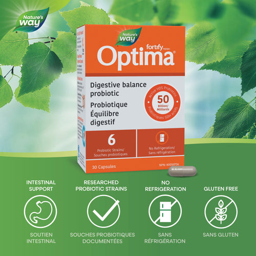 Probiotique Équilibre Digestif Fortify™ Optima™ / 30 capsules