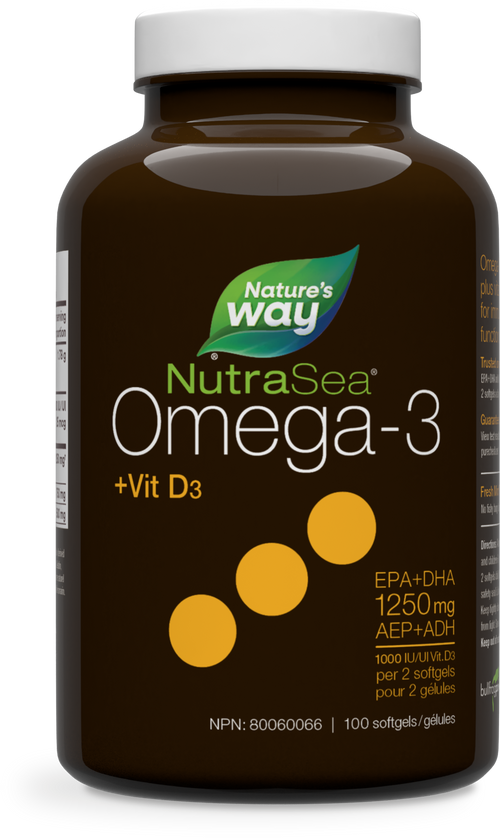 Gels liquides Oméga-3 NutraSea+D™, menthe fraîche / 100 gélules