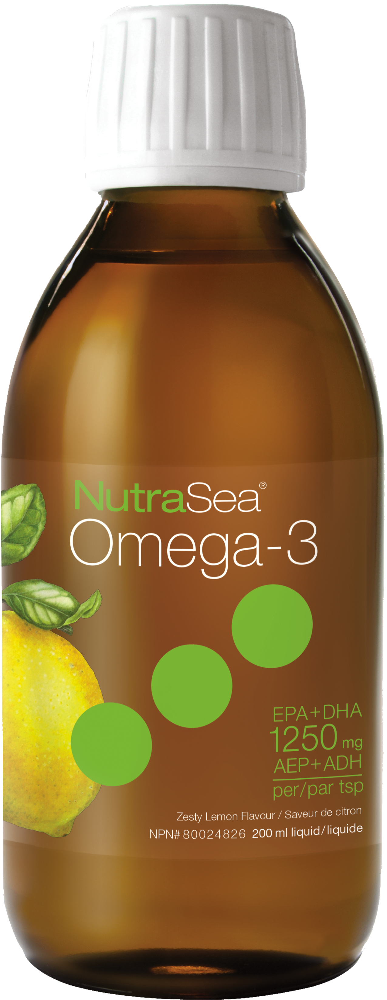 NutraSea® Omega-3, Lemon / 6.8 fl oz (200 ml)