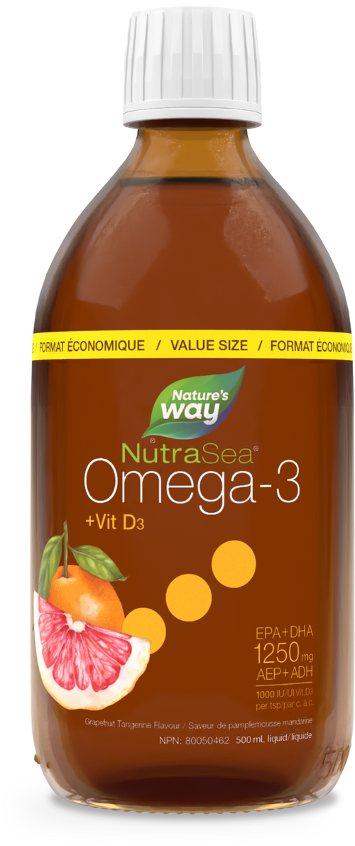 NutraSea+D™ Oméga-3, Pamplemousse Mandarine / 16.9 fl oz (500 ml)