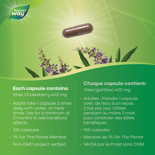 Vitex Chasteberry / 100 capsules