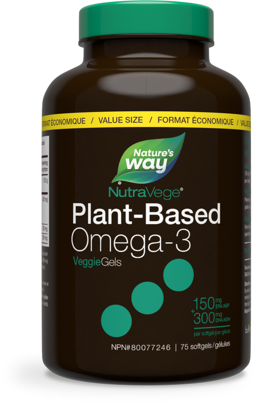 NutraVege Omega-3 Plant 75 Liquidgels / 75 softgels