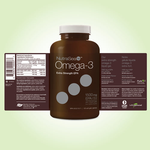 NutraSea® HP Omega-3 Liquid Gels, Lemon / 120 softgels