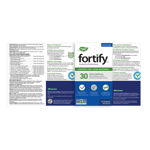 Probiotique de soin quotidien Fortify™ / 30 capsules