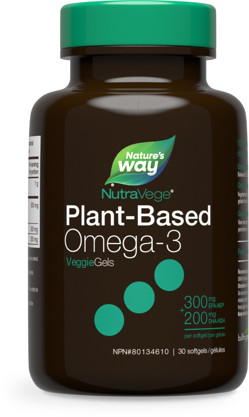 NutraVege™ Omega-3, Plant Based, Liquid Gels, Fresh Mint / 30 softgels