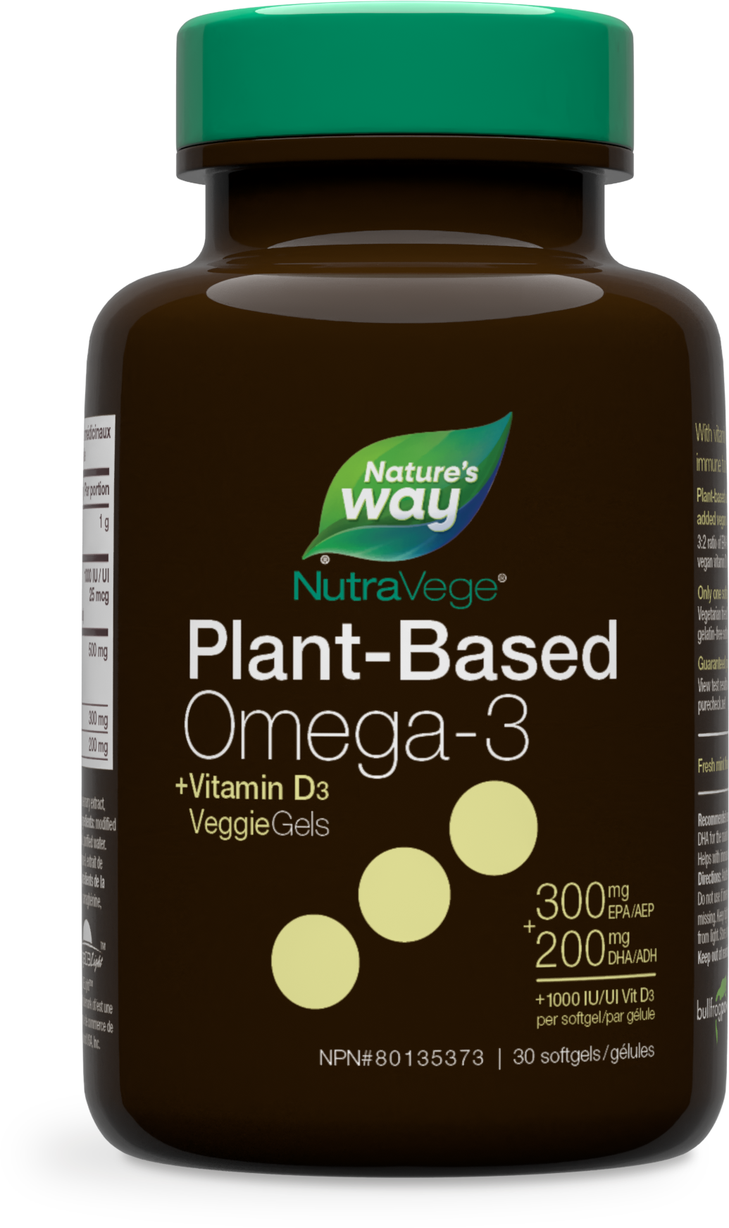 NutraVege+D Omega-3 Plant 30 Liquidgels / 30 softgels