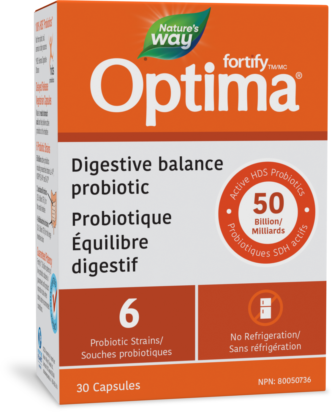 Fortify™ Optima™ Digestive Balance Probiotic / 30 capsules