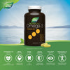 Gels liquides Oméga-3 NutraSea+D™, menthe fraîche / 150 gélules