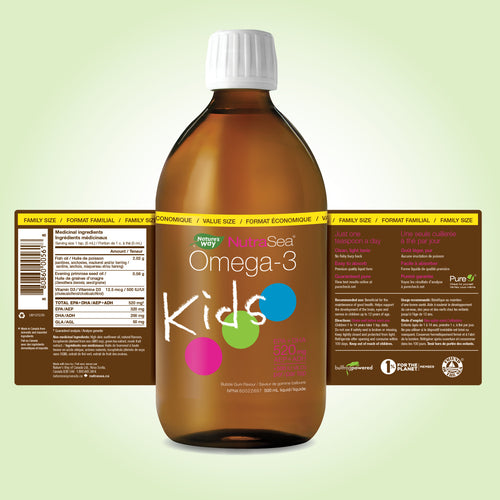NutraSea® Kids™ Omega-3, Bubblegum / 16.9 fl oz (500 ml)