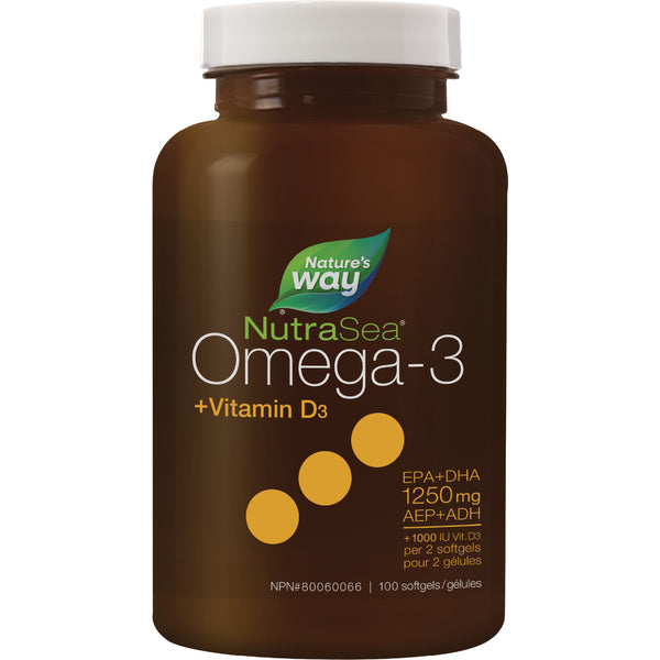 NutraSea+D™ Omega-3 Liquid Gels, Fresh Mint / 100 softgels