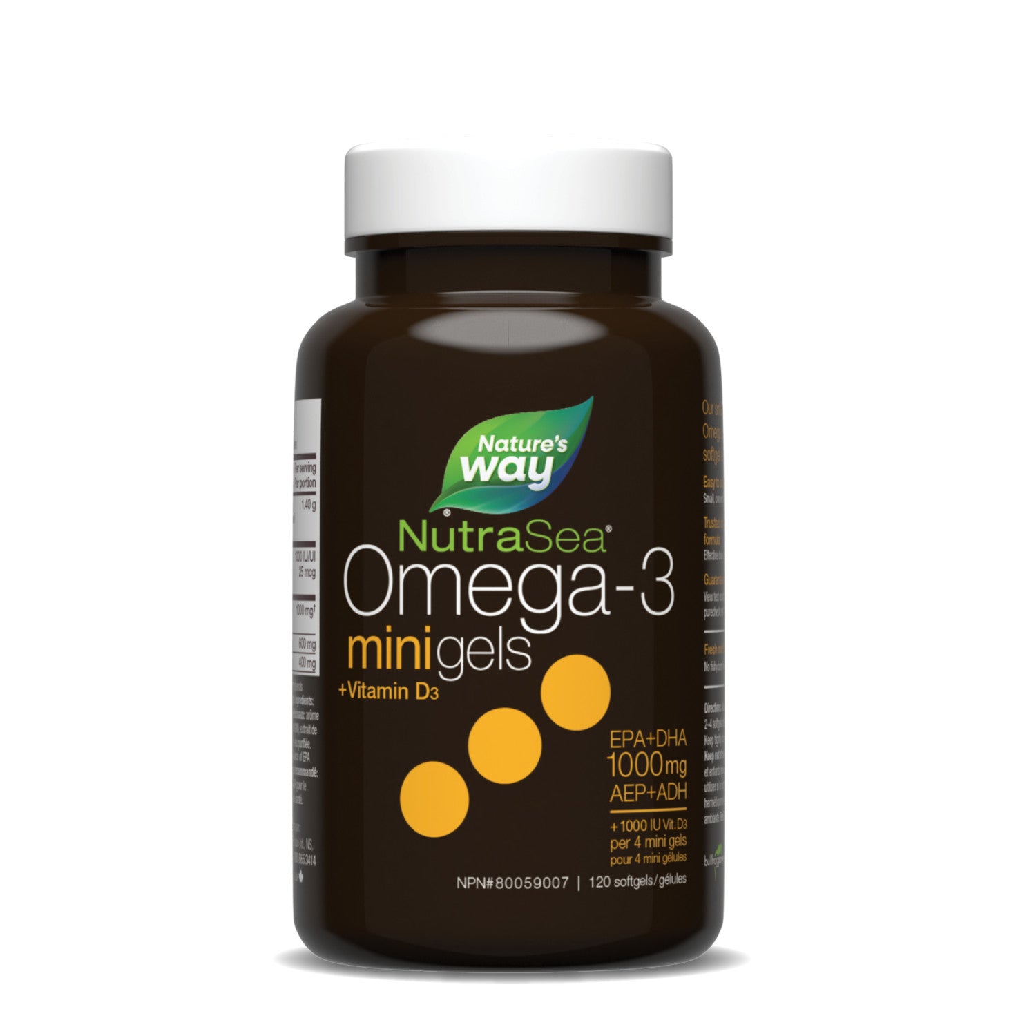 NutraSea+D™ Omega-3 Mini Gels, Fresh Mint / 120 softgels