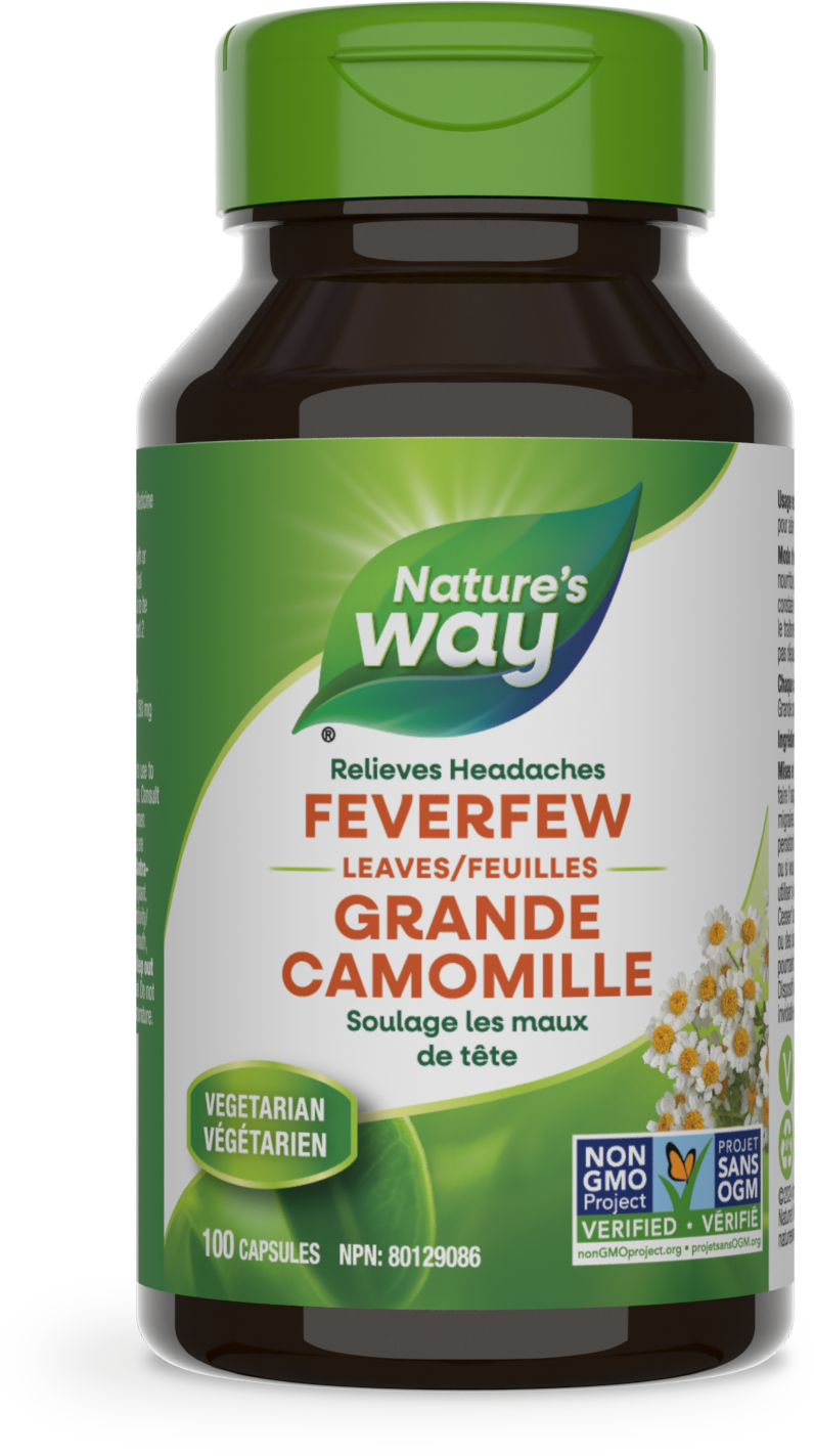 Feverfew Leaves / 100 capsules