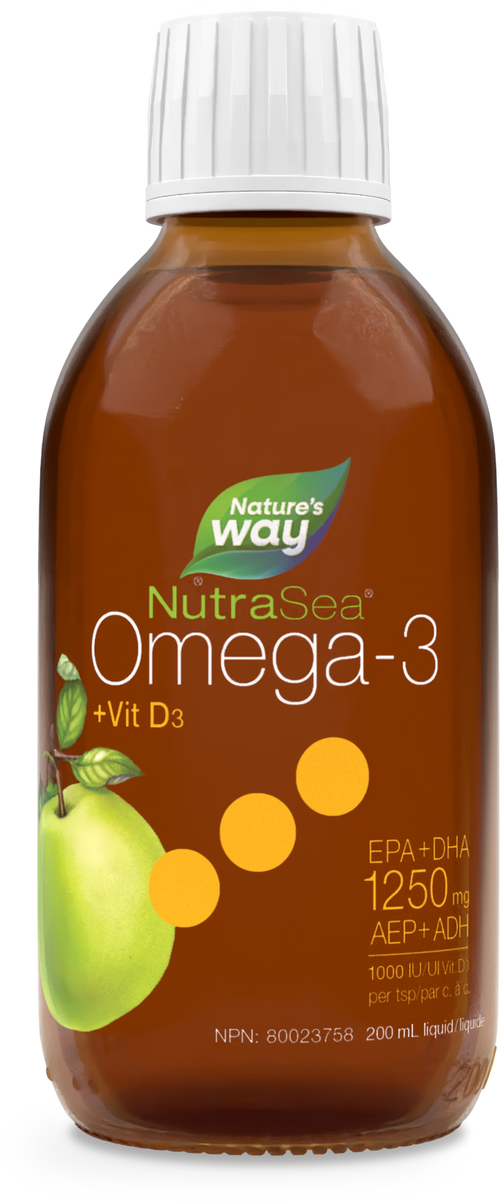 NutraSea+DMC Oméga-3, Pomme croquante / 200 mL (6,8 oz liq.)