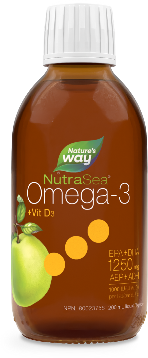 NutraSea+DMC Oméga-3, Pomme croquante / 200 mL (6,8 oz liq.)