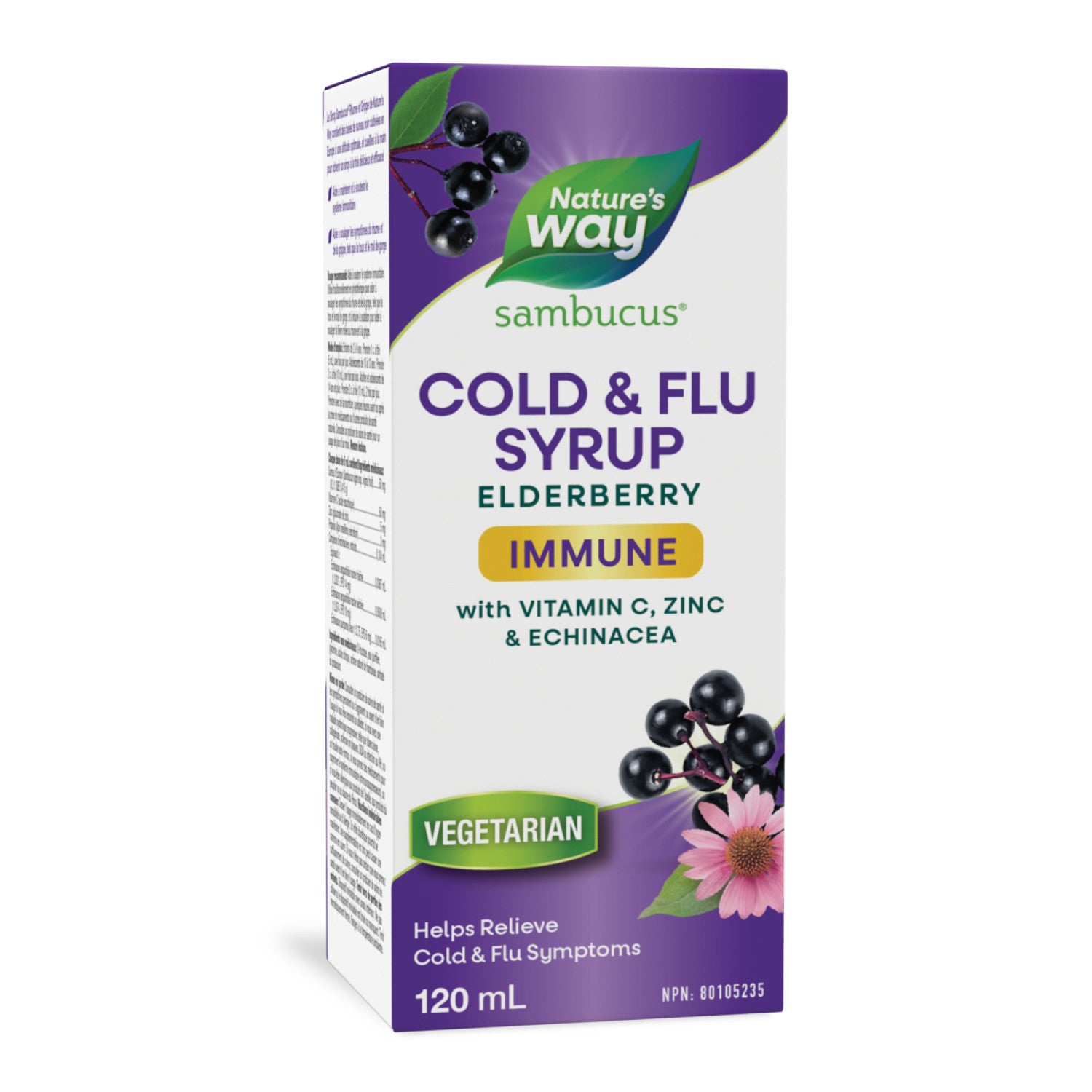 Sambucus Immune Cold and Flu Care, Sirop / 4 fl oz (120 ml)