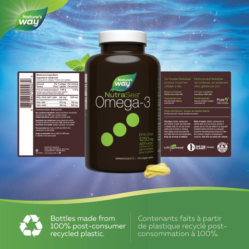 Gels liquides NutraSea® Oméga-3, menthe fraîche / 150 gélules