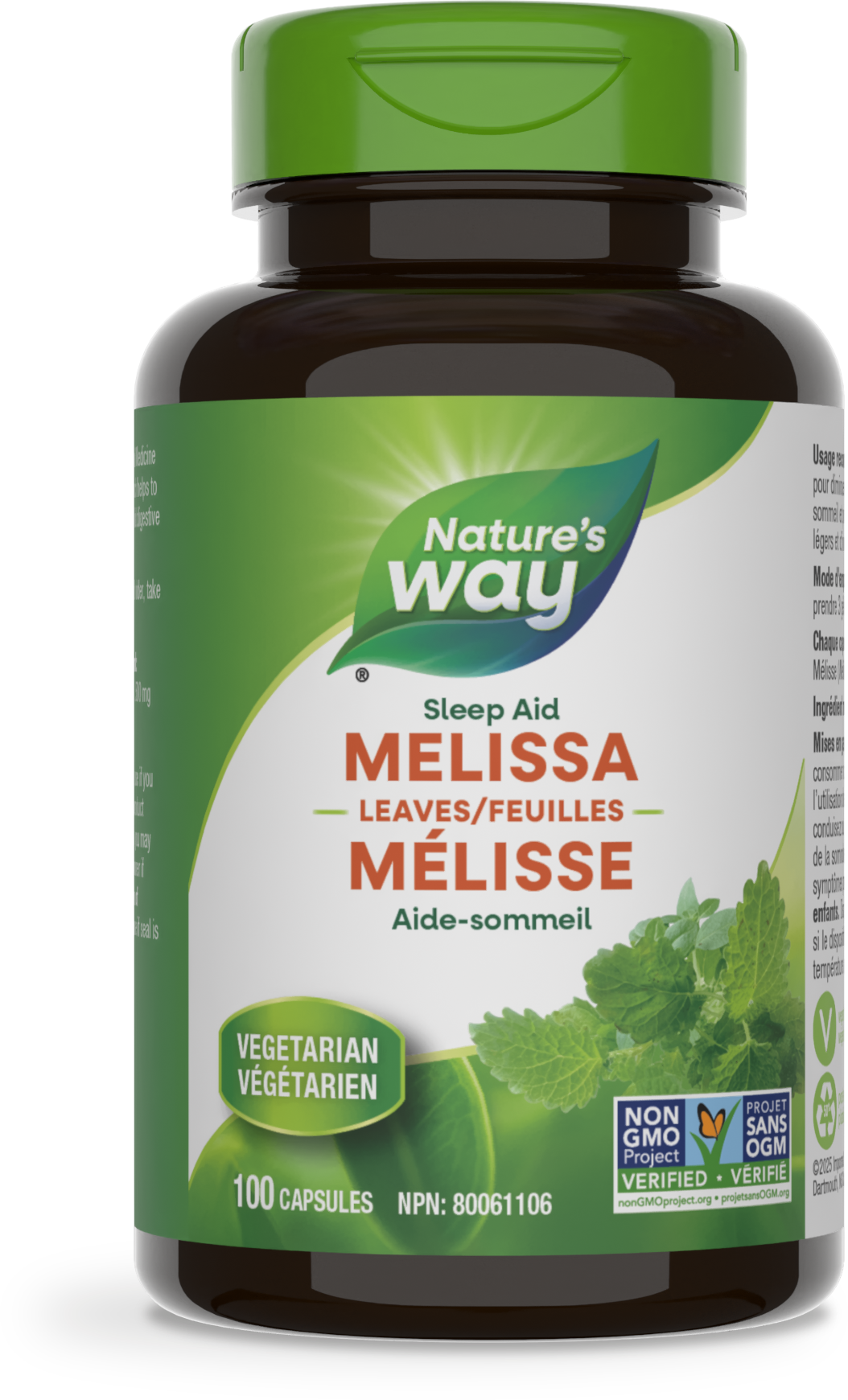 Melissa Leaves / 100 capsules