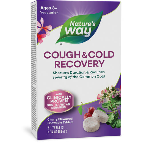 Nature's Way Cough & Cold Recovery Chewable Tablets / 20 chewables