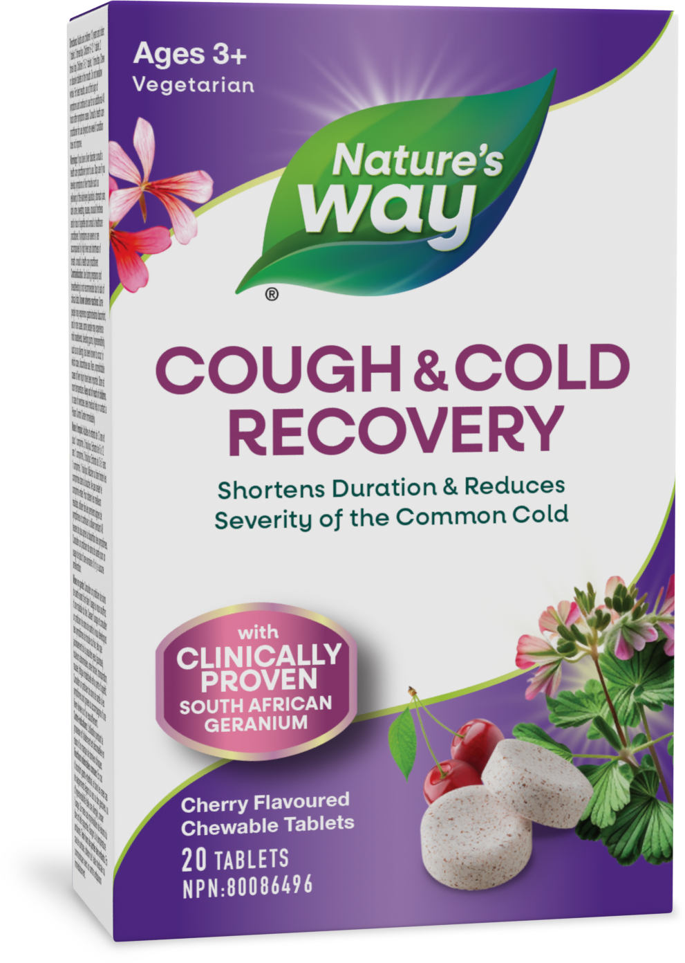 Nature's Way Cough & Cold Recovery Chewable Tablets / 20 chewables
