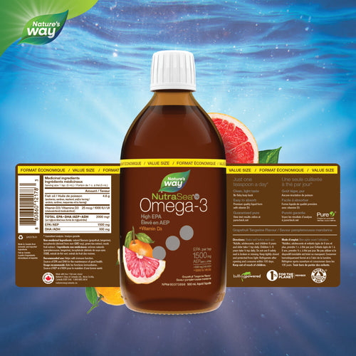 NutraSea hp+D™ (Grapefruit Tangerine) / 16.9 fl oz (500 ml)